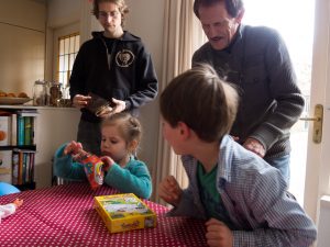 We vieren Hannah's vierde verjaardag.