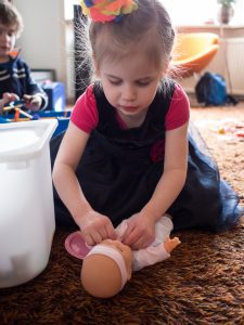 We vieren Hannah's vierde verjaardag.