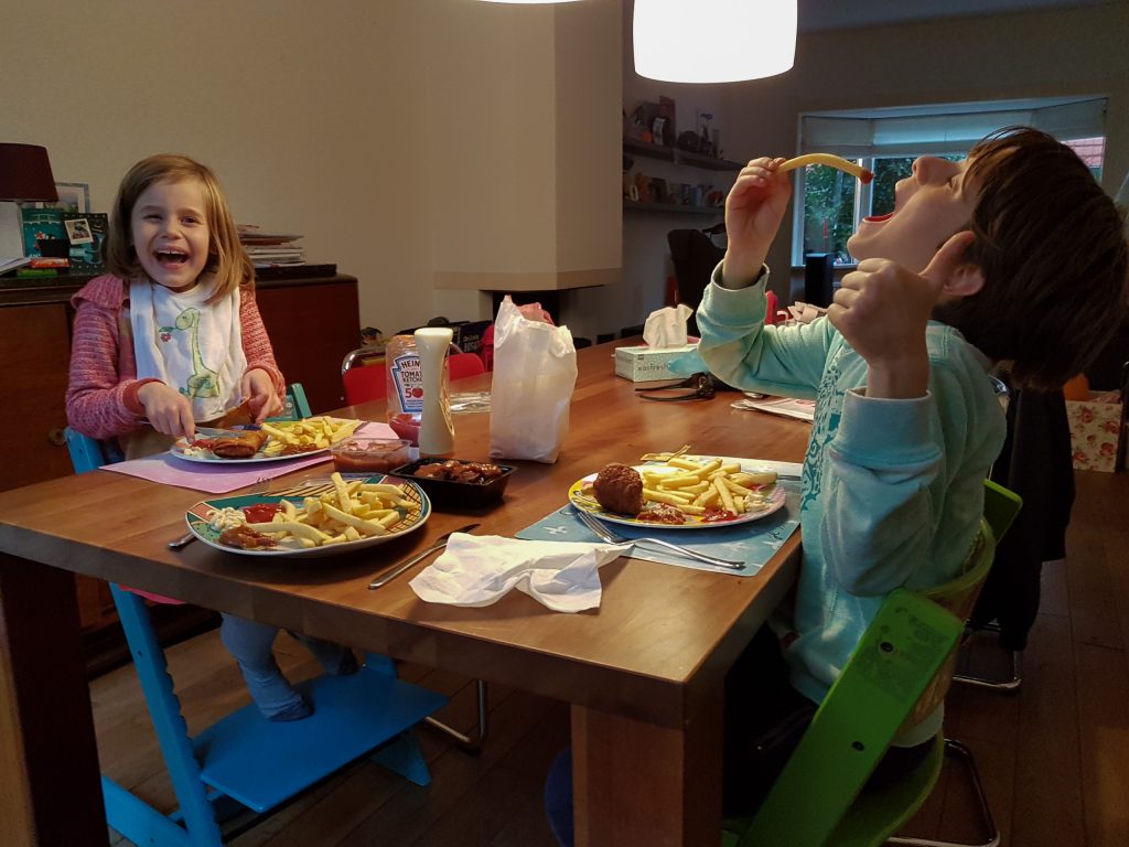 Patat eten!